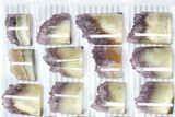 Lot: Amethyst Half Cylinder (For Pendants) - Pieces #83436-2